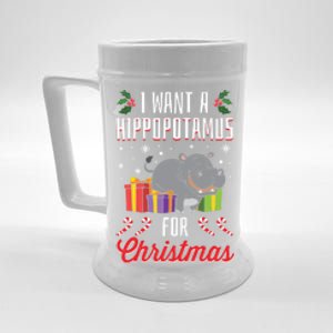 I Want A Hippopotamus For Christmas Xmas Hippo Gift Beer Stein