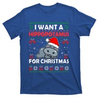 I Want A Hippopotamus For Christmas Ugly Xmas Sweater Hippo Gift T-Shirt