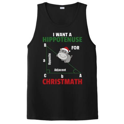 I Want A Hippotenuse For Christmas Cute Hippos PosiCharge Competitor Tank