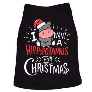 I Want A Hippopotamus For Christmas Funny Cute Doggie Tank