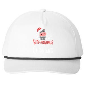 I Want A Hippopotamus For Christmas Funny Cute Snapback Five-Panel Rope Hat