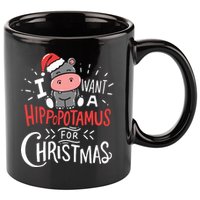 I Want A Hippopotamus For Christmas Funny Cute 11oz C Handle Ceramic Mug