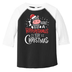 I Want A Hippopotamus For Christmas Funny Cute Toddler Fine Jersey T-Shirt