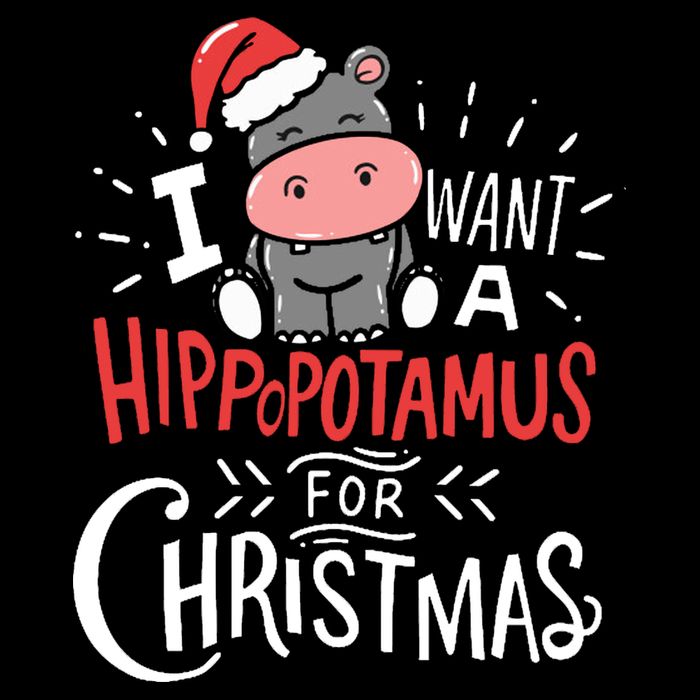 I Want A Hippopotamus For Christmas Funny Cute Zip Tote Bag
