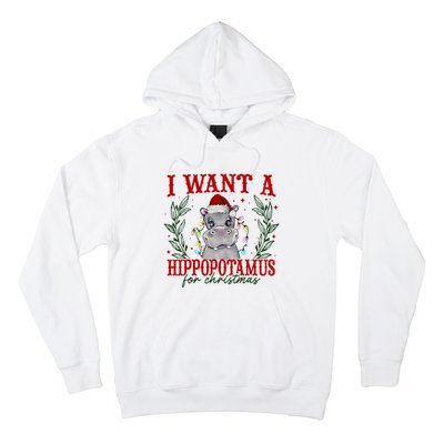 I Want A Hippopotamus For Christmas Xmas Hippo Lover Hoodie