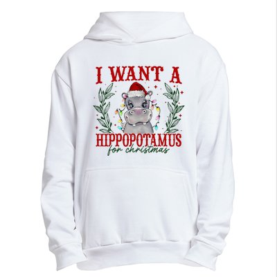 I Want A Hippopotamus For Christmas Xmas Hippo Lover Urban Pullover Hoodie