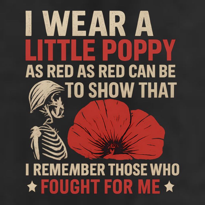 I Wear a Little Poppy 7 Panel Mesh Trucker Snapback Hat