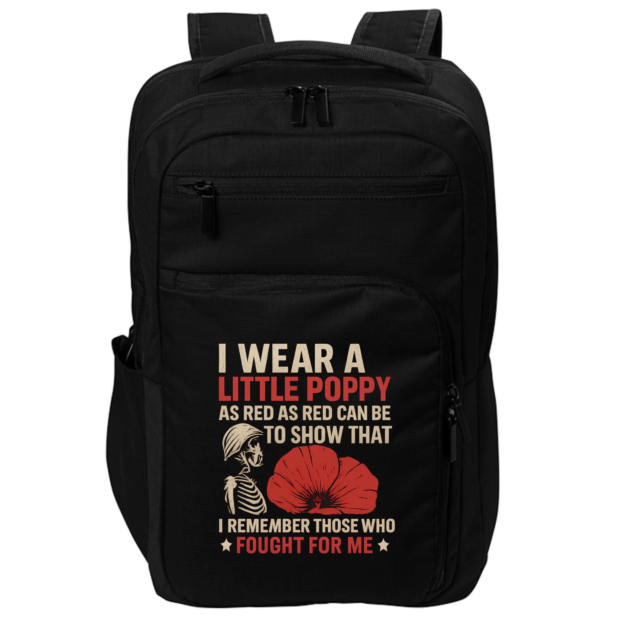 I Wear a Little Poppy Impact Tech Backpack
