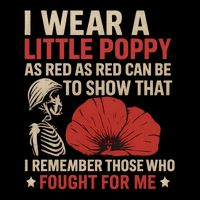 I Wear a Little Poppy 16 in Basic Backpack