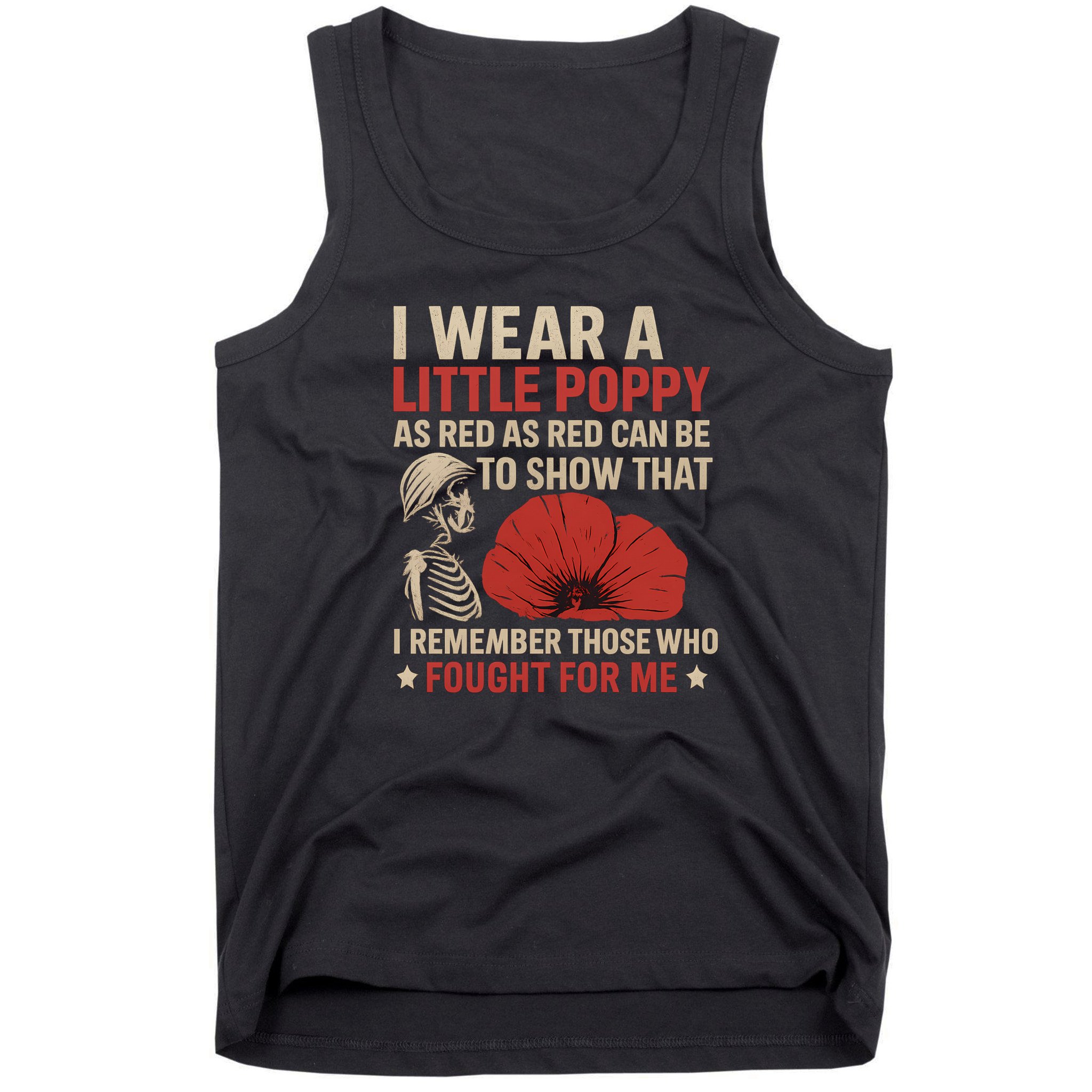 I Wear a Little Poppy Tank Top