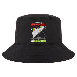 I Want A Hippopotenuse For Christmas Math Lover Cool Comfort Performance Bucket Hat