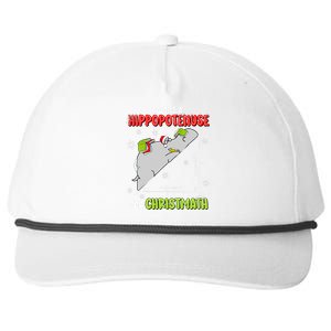 I Want A Hippopotenuse For Christmas Math Lover Snapback Five-Panel Rope Hat