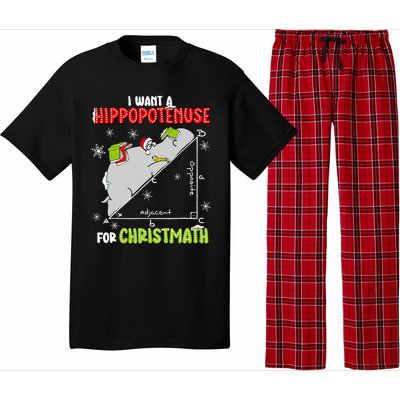 I Want A Hippopotenuse For Christmas Math Lover Pajama Set