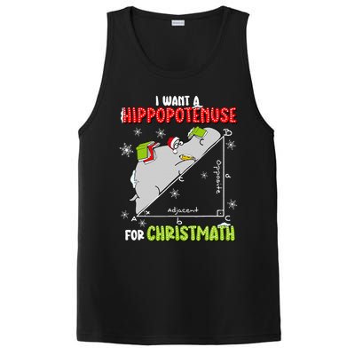 I Want A Hippopotenuse For Christmas Math Lover PosiCharge Competitor Tank