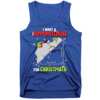 I Want A Hippopotenuse For Christmas Math Lover Tank Top