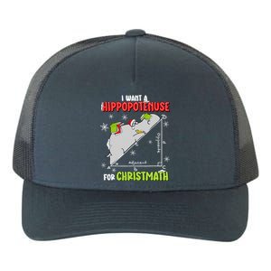 I Want A Hippopotenuse For Christmas Math Lover Yupoong Adult 5-Panel Trucker Hat