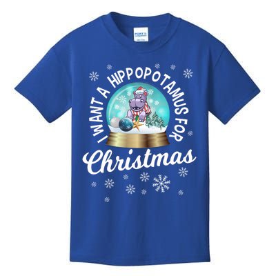 I Want A Hippopotamus For Christmas Xmas Hippo Cute Cool Gift Kids T-Shirt