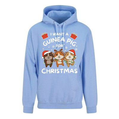 I Want A Guinea Pig For Christmas Cute Animals Gift Unisex Surf Hoodie