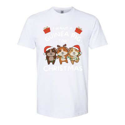 I Want A Guinea Pig For Christmas Cute Animals Gift Softstyle CVC T-Shirt