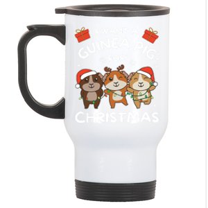 I Want A Guinea Pig For Christmas Cute Animals Gift Stainless Steel Travel Mug