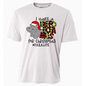 I Want A Hippopotamus For Christmas Paraprofessional Life Cooling Performance Crew T-Shirt