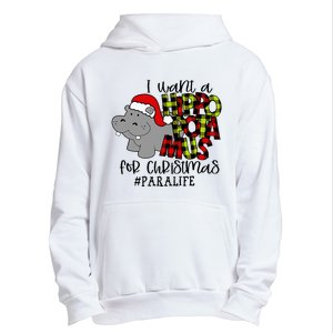 I Want A Hippopotamus For Christmas Paraprofessional Life Urban Pullover Hoodie