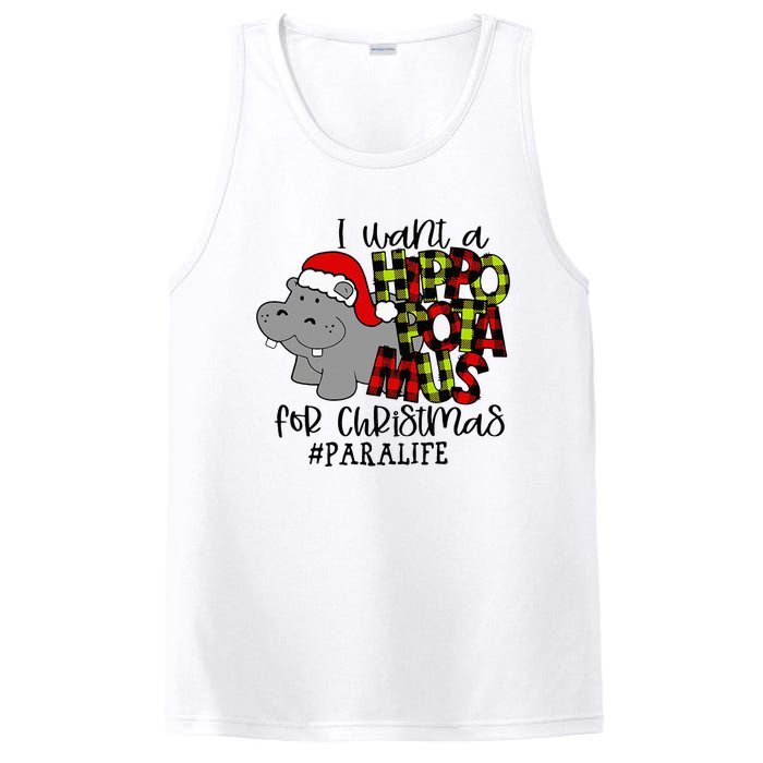 I Want A Hippopotamus For Christmas Paraprofessional Life PosiCharge Competitor Tank