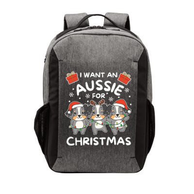 I Want An Australian Shepherd For Christmas Cute Dogs Gift Vector Backpack