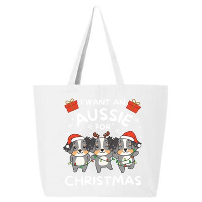 I Want An Australian Shepherd For Christmas Cute Dogs Gift 25L Jumbo Tote