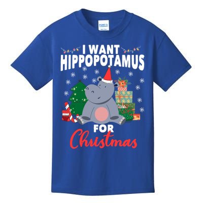 I Want A Hippopotamus For Christmas Xmas Hippo Cute Gift Kids T-Shirt