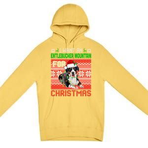 I Want An Entlebucher Mountain For Christmas Santa Dog Lover Cute Gift Premium Pullover Hoodie