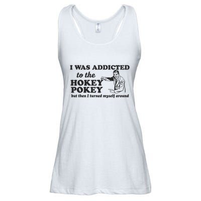 I Was Addicted To The Hokey Pokey Punny Dancing Dance Joke Ladies Essential Flowy Tank