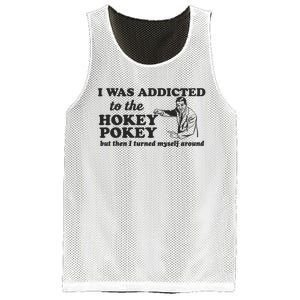 I Was Addicted To The Hokey Pokey Punny Dancing Dance Joke Mesh Reversible Basketball Jersey Tank