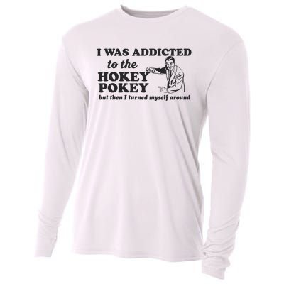 I Was Addicted To The Hokey Pokey Punny Dancing Dance Joke Cooling Performance Long Sleeve Crew