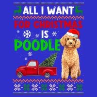 I Want A Poodle For Christmas Ugly Sweater Dog Xmasoutfit Cute Gift 16 in Basic Backpack