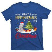 I Want A Hippopotamus For Christmas Xmas Hippo Christmas Gift T-Shirt