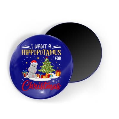 I Want A Hippopotamus For Christmas Xmas Hippo Christmas Gift Magnet