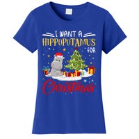 I Want A Hippopotamus For Christmas Xmas Hippo Christmas Gift Women's T-Shirt