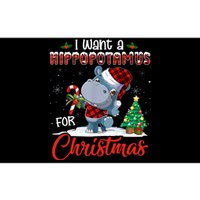 I Want A Hippopotamus For Christmas Hippo Candy Santa Bumper Sticker