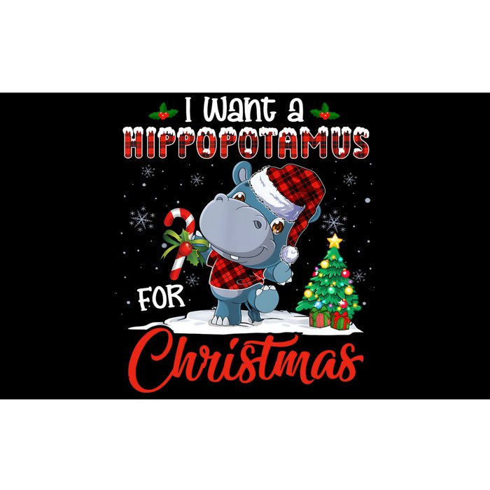 I Want A Hippopotamus For Christmas Hippo Candy Santa Bumper Sticker