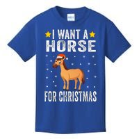 I Want A Horse For Christmas Horse Great Gift Pajamas Funny Gift Kids T-Shirt