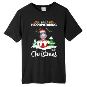 I Want A Hippopotamus For Christmas Xmas Cute Funny Gift Tall Fusion ChromaSoft Performance T-Shirt