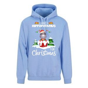 I Want A Hippopotamus For Christmas Xmas Cute Funny Gift Unisex Surf Hoodie