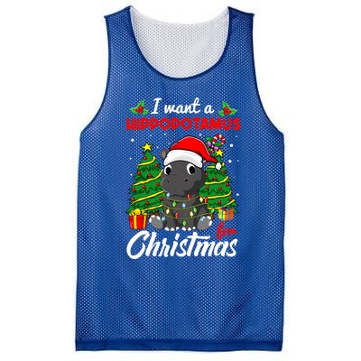 I Want A Hippopotamus For Christmas Xmas Boys Gift Mesh Reversible Basketball Jersey Tank