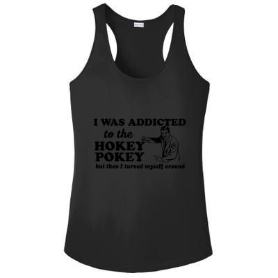 I Was Addicted To The Hokey Pokey Punny Dancing Dance Joke Ladies PosiCharge Competitor Racerback Tank