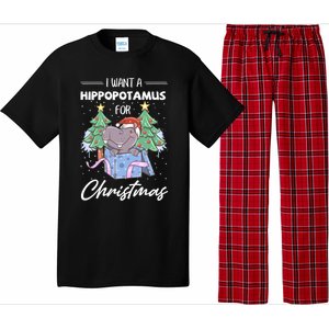 I Want A Hippopotamus For Christmas Xmas Cute Funny Gift Pajama Set