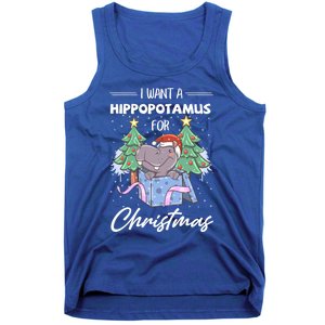 I Want A Hippopotamus For Christmas Xmas Cute Funny Gift Tank Top