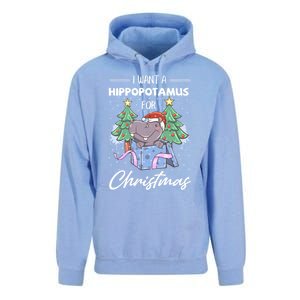 I Want A Hippopotamus For Christmas Xmas Cute Funny Gift Unisex Surf Hoodie