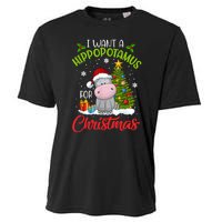 I Want A Hippopotamus For Christmas Xmas Hippo Cooling Performance Crew T-Shirt