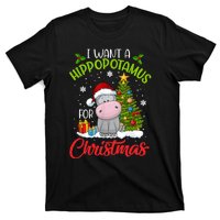 I Want A Hippopotamus For Christmas Xmas Hippo T-Shirt